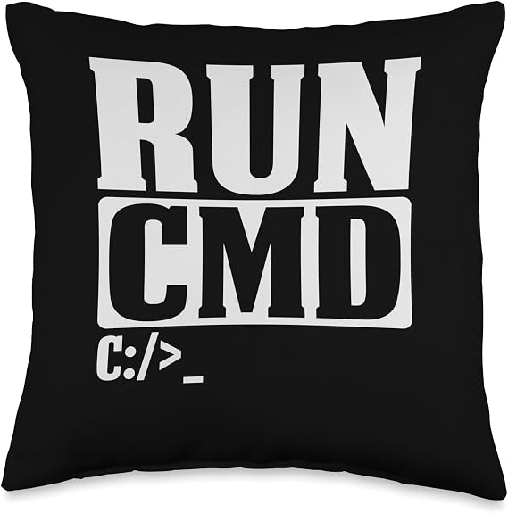Run CMD Throw Pillow