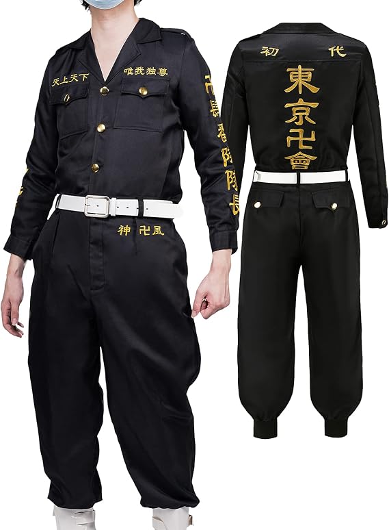 Anime Embroidered Tokyo revengers cosplay costume Tokyo Manji Gang's uniform for adult