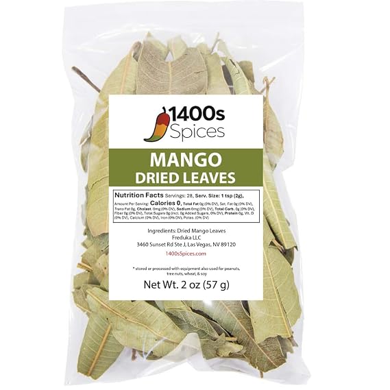 2oz Mango Leaves Dried, Hoja de Mango Seca