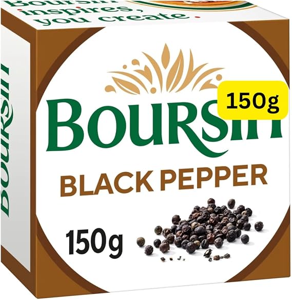 Black Pepper Soft French Cheese 150g Boursins (1x150g)