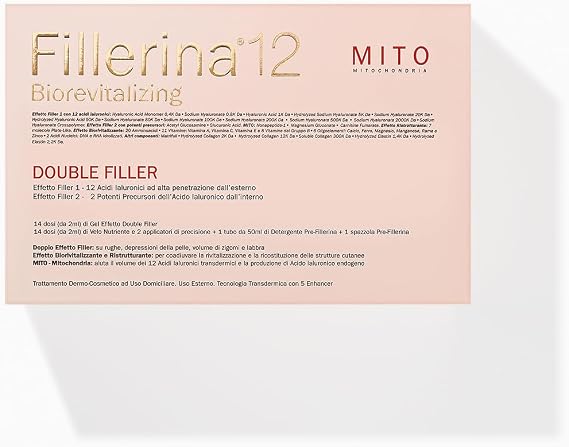 Fillerina 12 Biorevitalizing Double Filler Neo Mito Intensive Face Treatment Revitalizing Filler Effect Grade 4