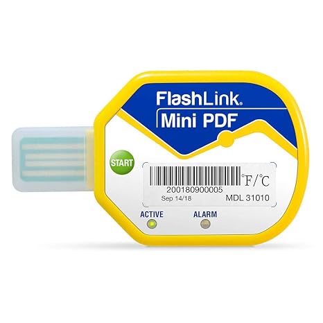 Deltatrak (10 Pack) 85 Days USB Temperature Data Logger Recorder in-Transit Trip Single Use Cold Chain PDF Logger