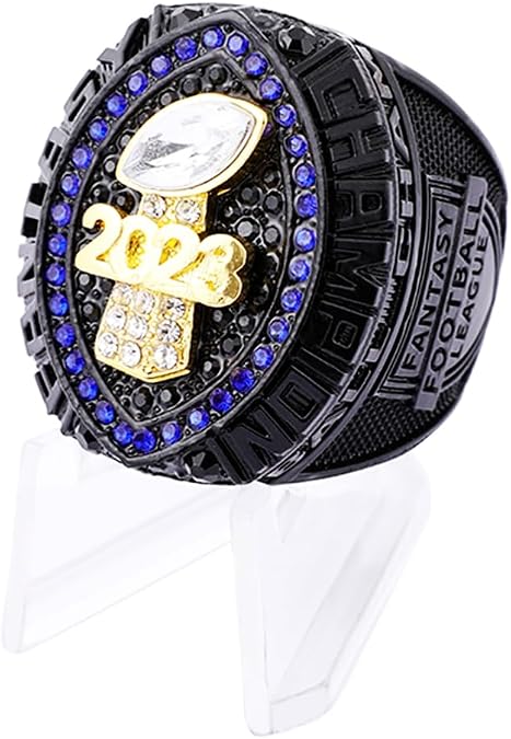 2023 Fantasy Football Championship Trophy Ring Award Prize Sport MVP Winner Champion Ring