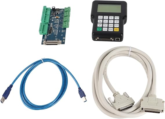 CNC Controller 3 Axis Remote Hand Control Board with High Microstepping for Precision Engraving Machine 120V 60Hz