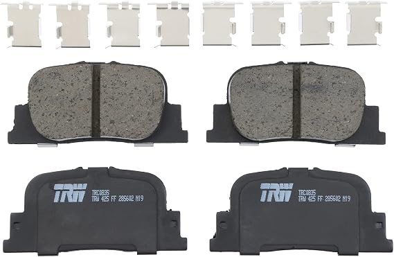 TRW Pro TRC0835 Disc Brake Pad Set For Scion tC 2005-2010, Rear, And Other Applications