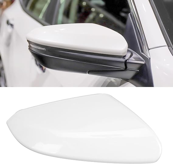 Right Passenger Side Mirror Cover Caps Compatible with 2016 2017 2018 2019 2020 2021 Honda Civic 2019 2020 2021 2022 Insight Mirror Caps Paintable White