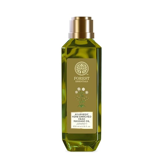 Forest Essentials Ayurvedic Herb Enriched Head Massage Oil Japapatti - 200ml