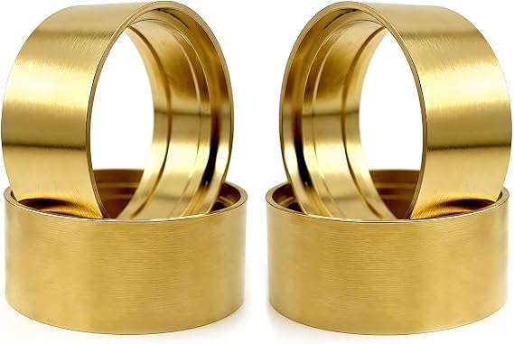 1.9 Inch Brass Wheel Weight Internal Beadlock Clamp Ring for 1/10 RC Crawler Wheels, 4PCS
