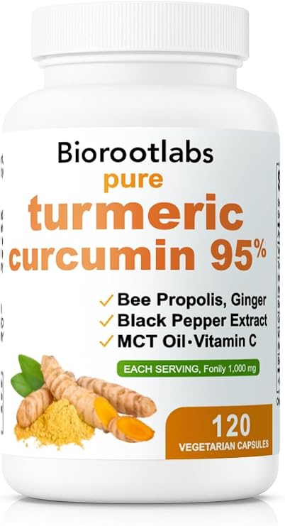 Biorootlabs Turmeric Curcumin Supplement 1000mg, Biorootlabs Pure Turmeric Curcumin 95, 6-in-1 Turmeric Curcumin Curcumin Capsules(1)