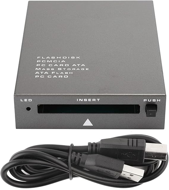 USB 2.0 PCMCIA Card Reader, USB2.0 Interface to PC Card ATA, PCMCIA, PC Card Memory Card Reader Support 20MB-20G, Plug and Play, Hot Swap