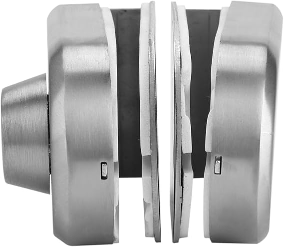 Glass Door Lock, 10~12mm Stainless Steel Material Double Bolts Swing Push Easy Install for Thickness Frameless Glass Door for Home Hotel Bathroom Use