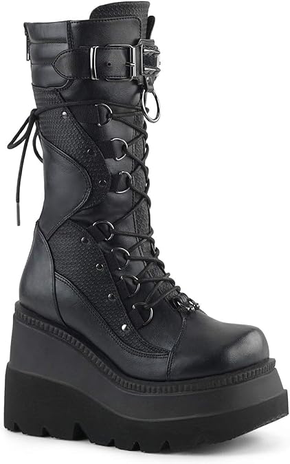 Demonia Women's Shaker-70 Calf-High Boot
