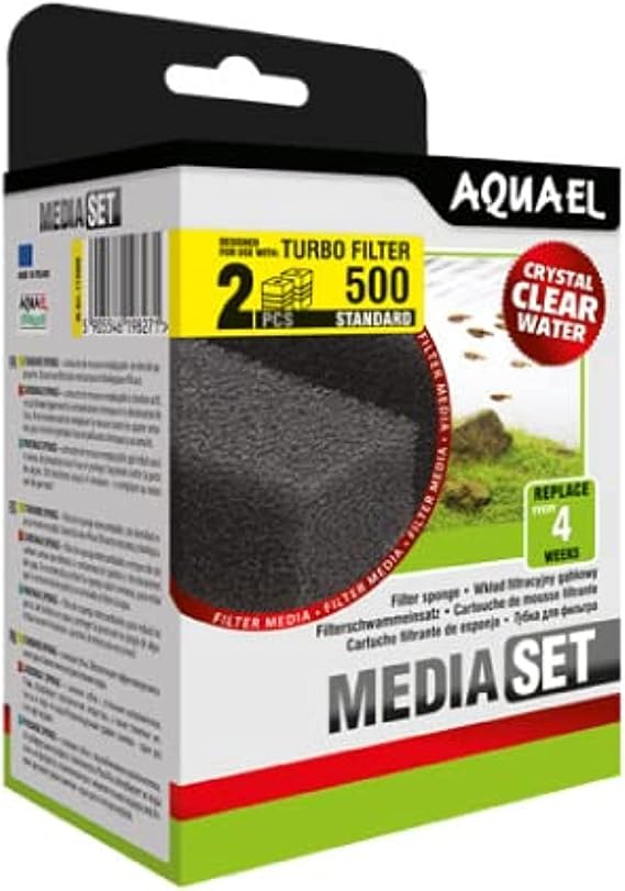 AQUAEL Sponge Turbo 500 2 Pieces