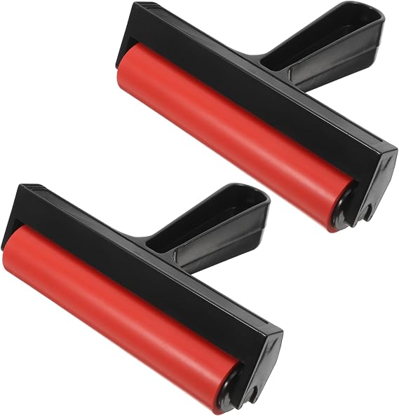 2pcs Rubber Printing Roller for Painting and Printmaking