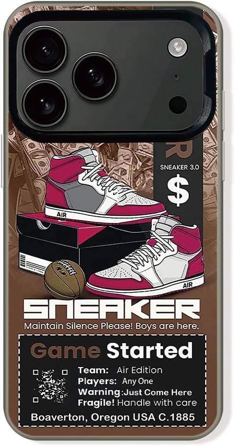 スポーツシューズブランド電話ケース iPhone 17/18 Pro Maxケース用
