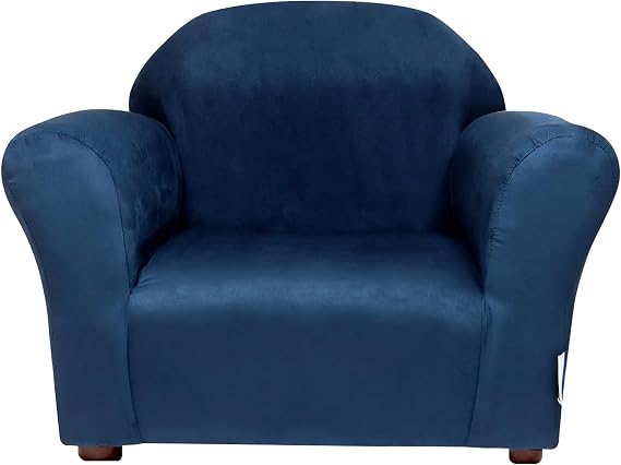 Roundy Toddler Armchair with Soft Microsuede Upholstery Durable Wooden Frame, Ergonomic Design, Fully Assembled, Comfortable Kids Chair for Ages 2-5, Ideal for Bedroom, Playroom & Daycare Use.