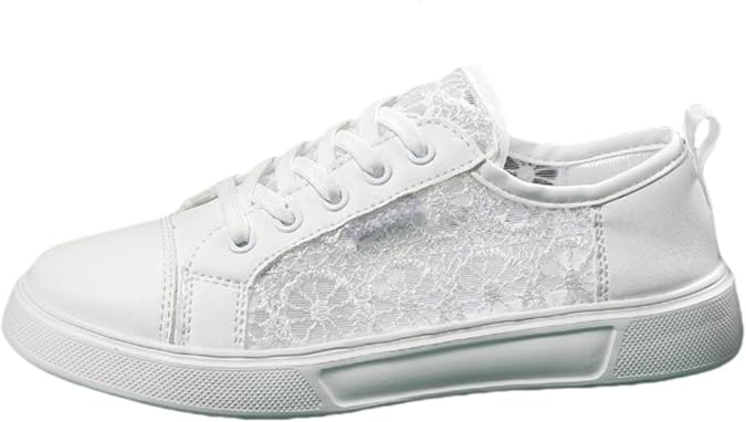 Women's Mesh Lace Fashion Sneakers | Breathable Lace-Up Shoes for Sport & Casual Comfortable Sneakers