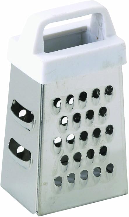 Cuisinox Stainless Steel Box Grater with Handle and 4 Sides for Cheese and Vegetables, Mini 2.3" x 3"