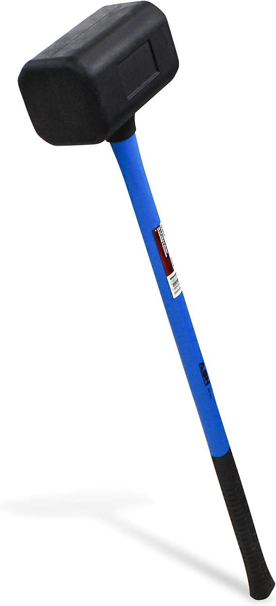 ABN 10 lb Rubber Mallet, 35in Dead Blow Hammer for Woodworking & Automotive