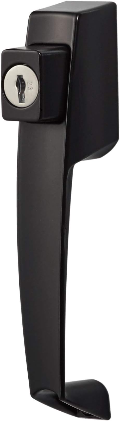 Ideal Security Door Handle for Storm and Screen Doors, Black (2-Piece Set)