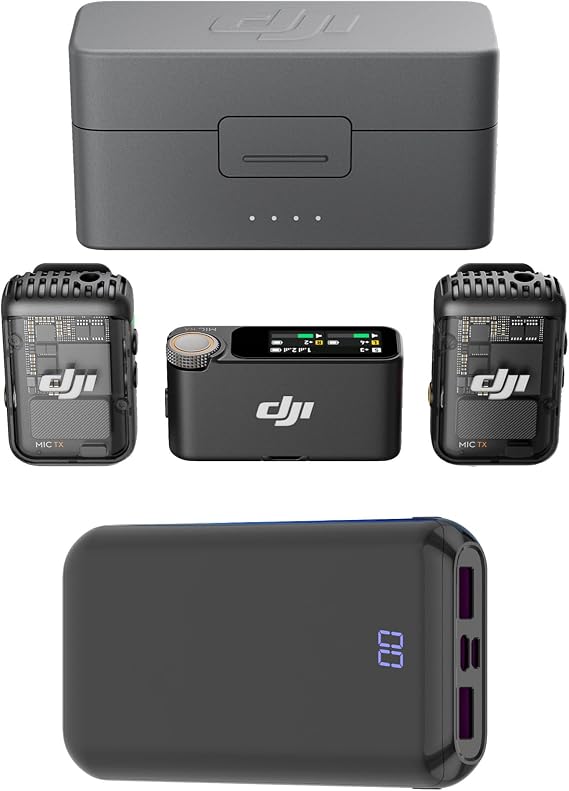 DJI Mic 2 (2 TX + 1 RX + Charging Case) Bundle
