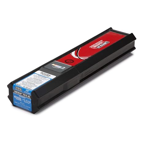 Lincoln Electric ED033515 Lincoln 7018 AC-RSP Stick (SMAW) Electrode, 1/8" Diameter, 14" Length, 5 lb Tube, Pack of 4