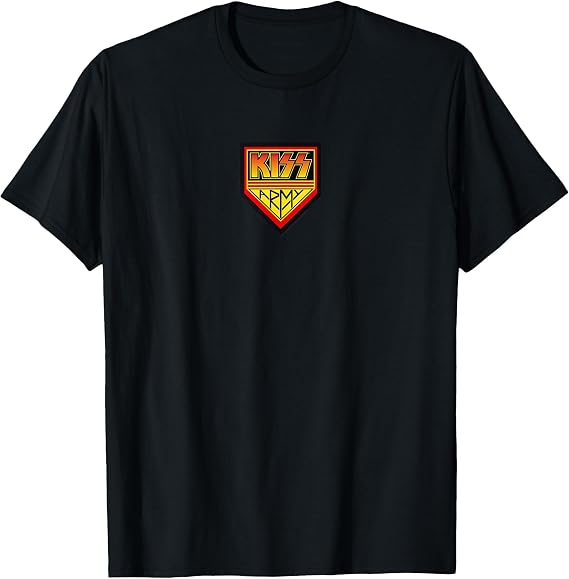 KISS - KISS Army Logo T-Shirt, Men, Black, Small