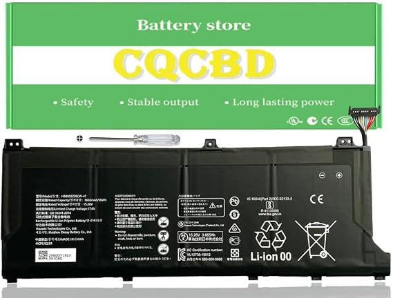 HB4692Z9ECW-41 Laptop attery for Huawei Honor MagicBooK 14 d14 Matebook D 14 waq9r nblk-wax9x WAQ9HNR WAH9P Matebook D 14 NBB-WAE9P NblL/NBM-WFP9-WFQ9 (15.28V 3665mAh /56Wh)