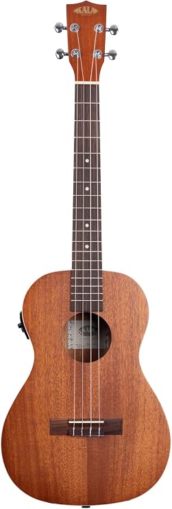 Kala KA-BE Satin Mahogany Baritone Ukulele with EQ & Bag (UB-B)