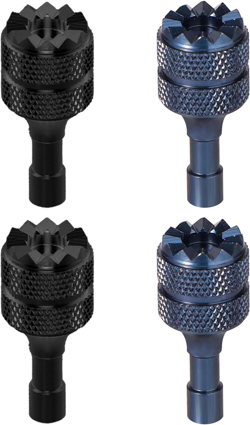 3 Pro4 Pro Control Sticks, 4pcs Detachable Aluminum Alloy Drone Joysticks for DJI Mini 3Mini 3 ProMini 4 ProAir 3 Mavic 3 Pro RC & RC 2 Remote Controller Replacement Accessories Blue, Black