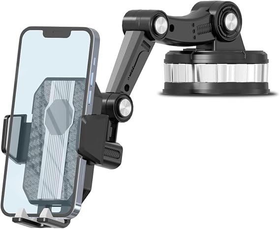 KingMa 360° Rotatable Vacuum Torpedo and In-Car Phone Holder for Glass