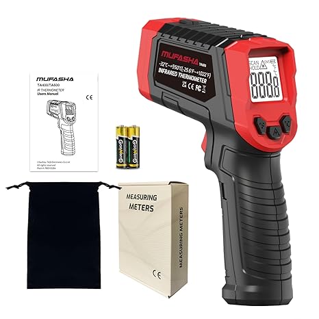 MUFASHA Non-Contact Infrared Thermometer Gun,25.6F to 1022F