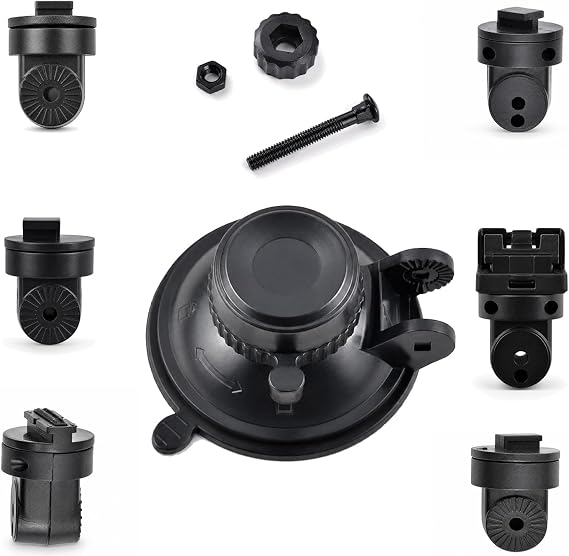Replacement Dash Cam Mount, Suitable for GMAIPOP G900 Real 4K Dual Dash Cam, with 6pcs 360 Rotating Joints Windshield Suction Cup Mounting Bracket Dash Camera Accessory Part