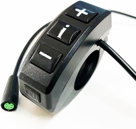Electric Bike Push Button Accessories 5-Pin Female Connector Switch Button Controller Fits KD718 KD986 KD51C Ebike Speedometer Key