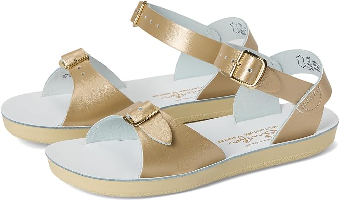 Salt Water Sandals Sun-San Surfer, Gold, Size Little Kid 11