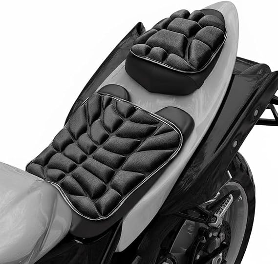 Motorcycle Seat Cushion for BMW G310GS G 310 GS, 2Pcs Motorcycle Seat Pad with 3D Gel Shock Absorbing, Breathable, Anti-Slip Moto Seat Accessories