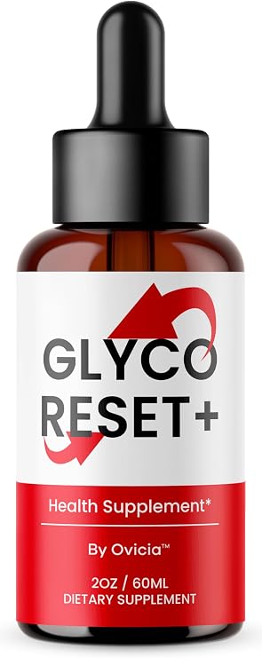 Glyco Reset Drops - Official GlycoReset Oral Liquid Drop Advanced Premium Formula Support Maximum Strength, Natural Ingredients Vitamins for Overall Health & Wellness, 1 Bottle for 1 Month