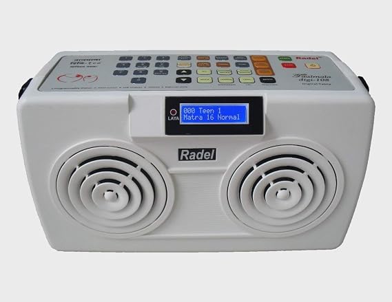 Radel Digi 108 Electronic Tabla Taalmala/electronic tanpura/electronic tabla/digital Taal Tarnag/electronic Taal Tarnag/TAMBORA/ESRAJ/SITAR/Shruti Box/RADEL Saarang/harmonix/(Multicolour)