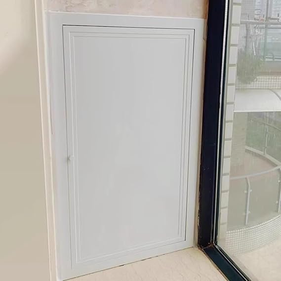 Rectangular Drywall Access Panel, Customisable Access Box Inspection Door with Ring Handle, Aluminum Frame Access Hatch Door Panel, Flush-Mounted(26x26in)