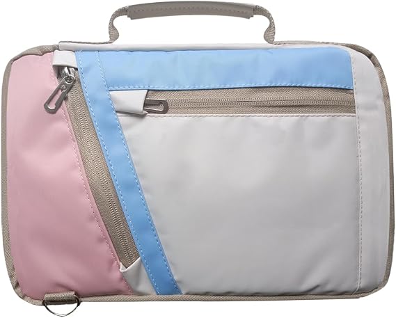 Microcase HONOR Pad 10 12.1 inch Tablet için Omuz Askılı El Tutacaklı Universal Sleeve Taşıma Çantası AL4346 Pembe Mavi Krem