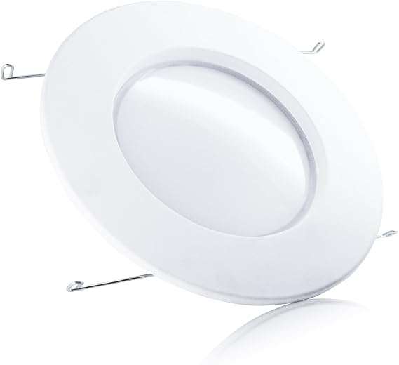 (Case of 2) TCP Elite 14W 5-6 Inch Recessed Downlight Retrofit Trim Kit in Warm White (85w Replacement, 3000K, E26 Base, Circle Shape, LED14DR5630K)