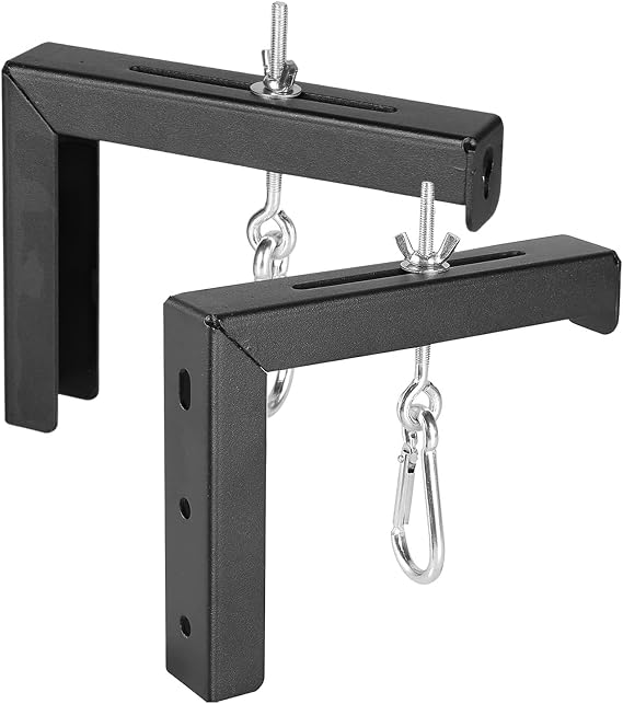 Xuancai Adjustable Projector Screen L Brackets 6Inch Wall Or Ceiling Mount With Extension Hooks Supports Up To 80 Pounds Secure Projector Hanger