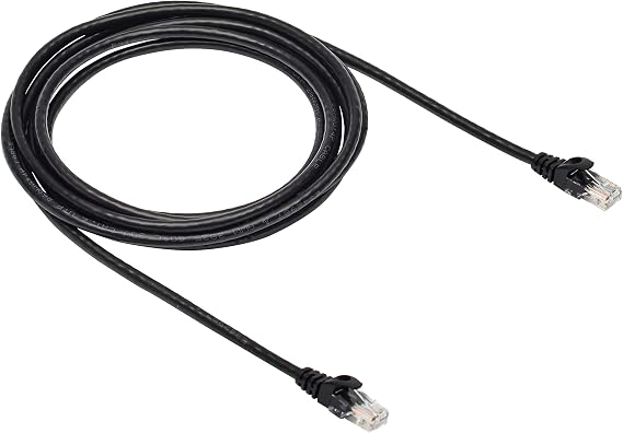 Amazon Basics Gigabit Ethernet Network Cable RJ45 Cat-6, 3 m, Black