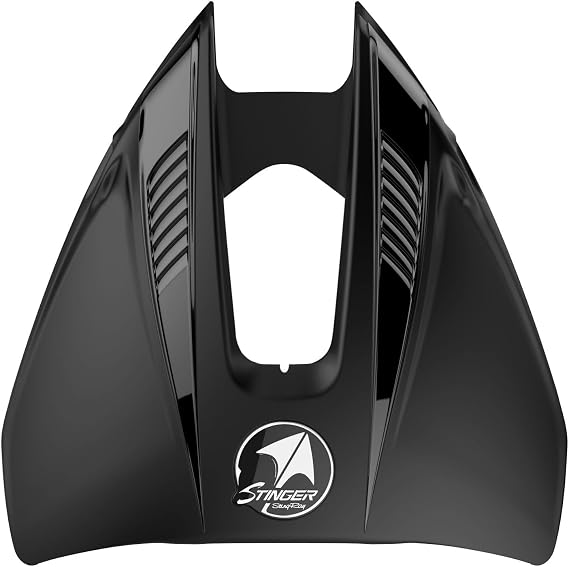 Stinger Hydrofoils for 4-300 hp Boats (Black) - Engine Stabilizer Fins for Outboard/Outdrive Motors - Made in The USA