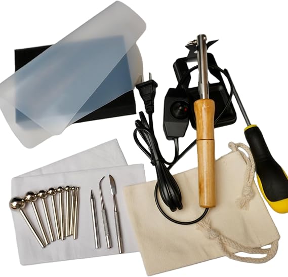 Electric Fabric Flower Maker, Artificial Flower Ironing Machine, 11 Heads Fake Flower Making Tools, Adjustable Temperature, DIY Cloth Fabric Flower Making Petal Modeling Tools Set