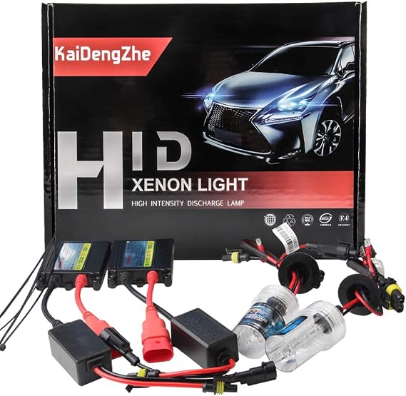 2PCS HID Xenon Ballast Conversion Kit, 55W, 6000K, Pure White, Universal Fit, 4 Pieces