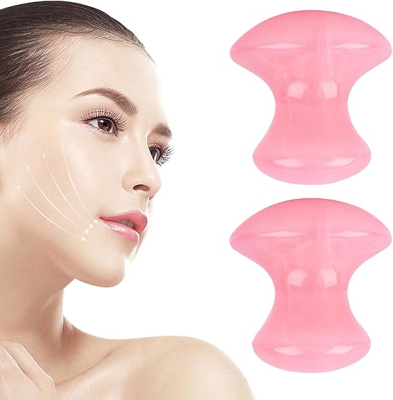 Mantar şeklinde Gua Sha taşı, CEIEVER masaj taşı Gua Sha Taşı Göz Flowies yaşlanma karşıtı yüz masajı taş akupresür mantar formu Guasha taşı yüz göz boyun kırışıklıkları giderme SPA rahatlatıcı (B)
