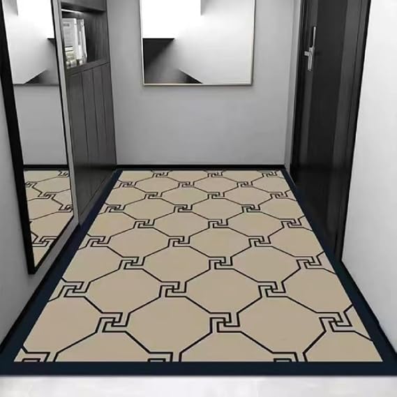 Door Mat – Washable Mat Super Soft Non Slip Doormat Indoor Outdoor Water Absorbent Floor Mats Entrance Rug,A,100X120CM [Energy Class A]