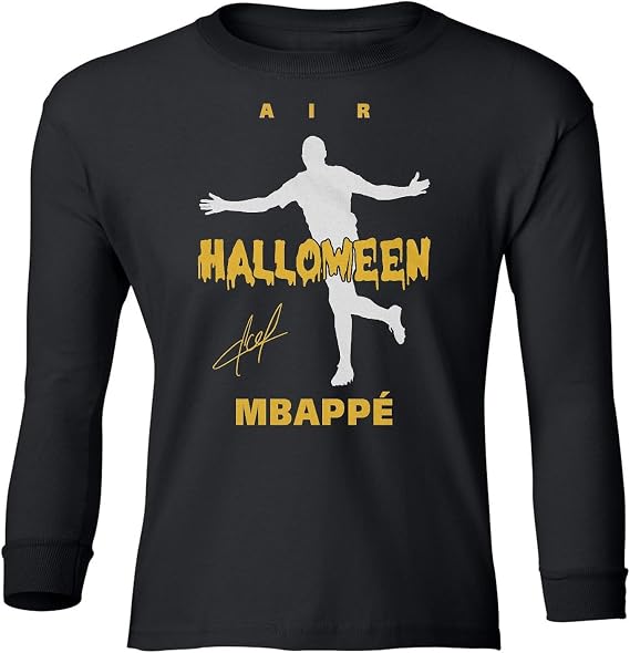Air Mbappe Halloween Edition - Madrid Soccer Fans Youth Long Sleeve T-Shirt
