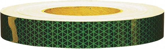 Oralite Reflective Tape, W 1 in, Green